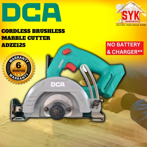 SYK DCA ADZE125 Cordless Brushless Marble Cutter Solo Tiles Cutter Machine Mesin Potong Mozek Keramik