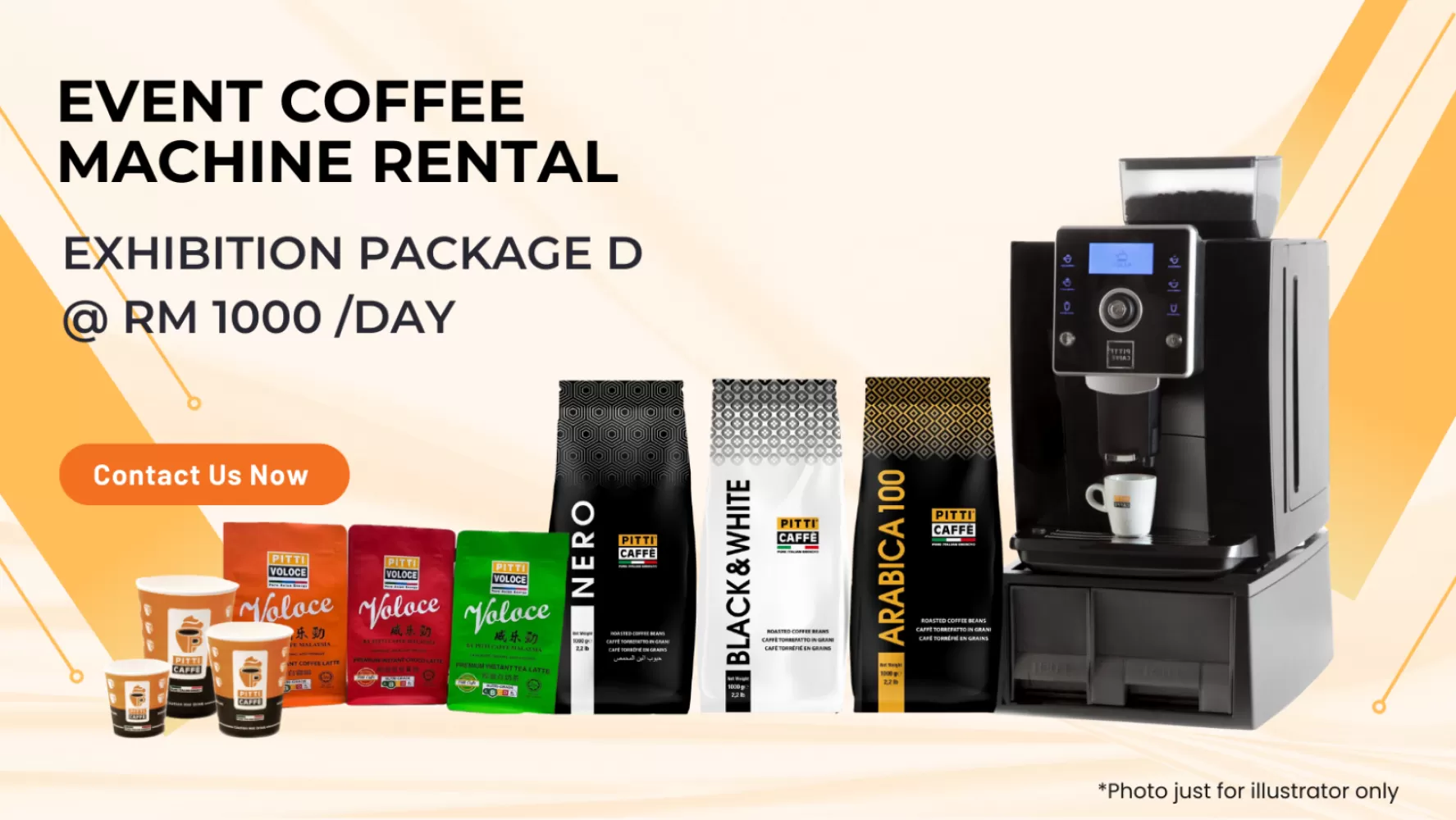 Event Coffee Machine Rental Exhibition Package D @ RM1000 /Day 