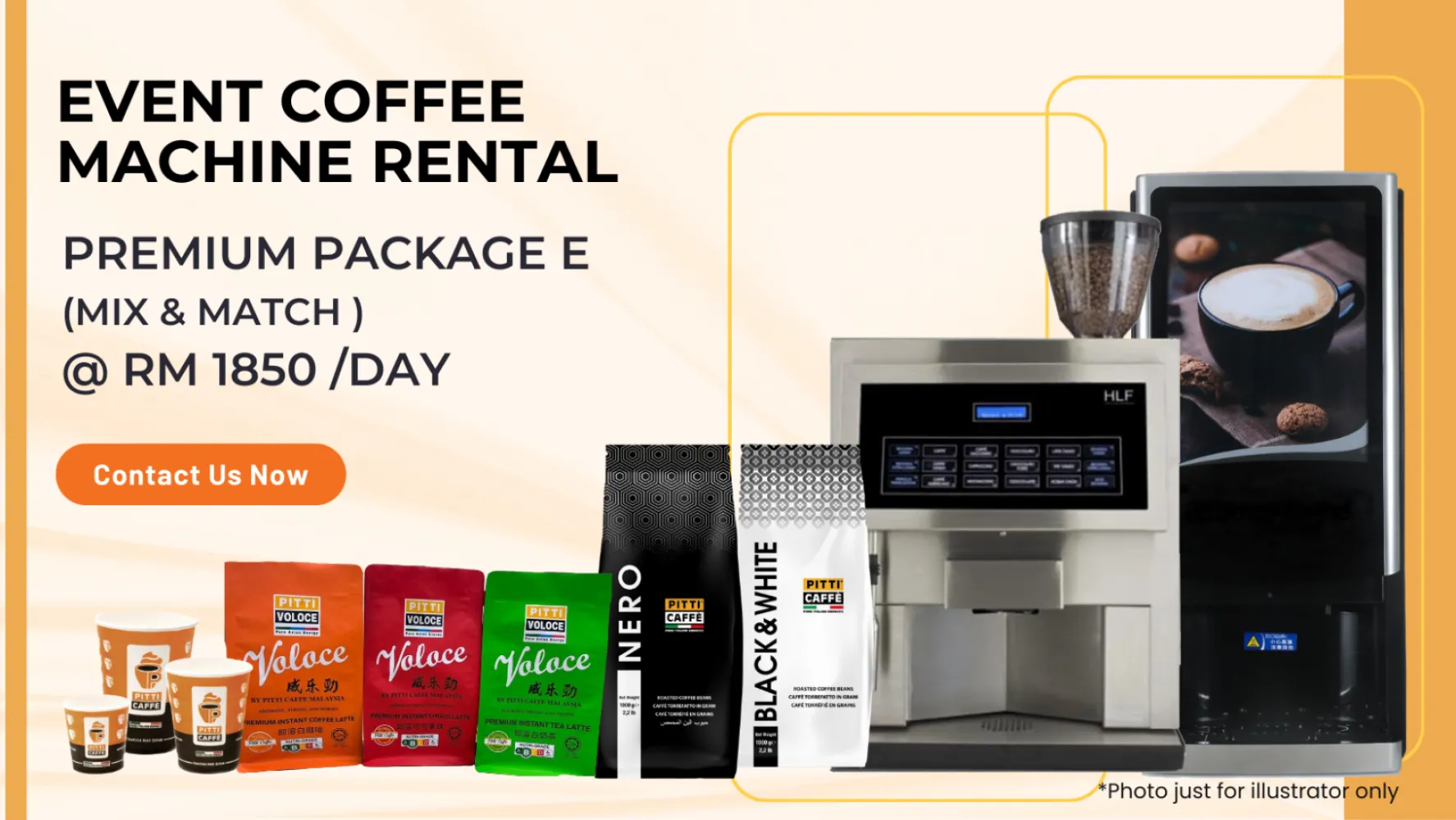 Event Coffee Machine Rental Premium Package E (Mix & Match @ RM1850 /Day) A