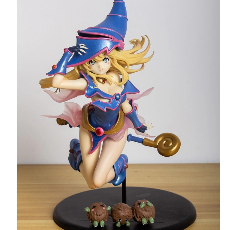 Yu-Gi-Oh Duel Monsters Dark Magician Girl and Kuriboh Model Figurine 游戏王怪兽之决斗黑魔导女孩手办模型摆设