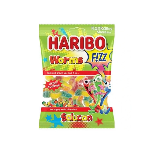 Haribo Worms Fizz 80g