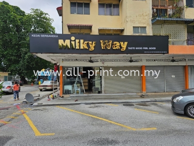 Milky Way (Petaling Jaya) - 3D Gold Stainless Steel Box Up