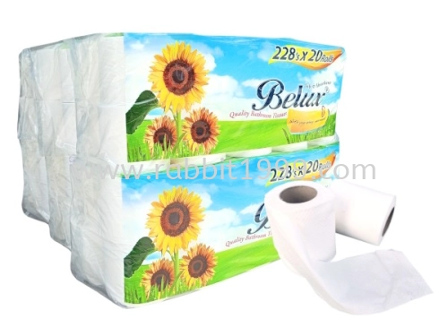 BELUX PULP TOILET ROLL TISSUE - 228 sheets