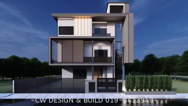 Bungalow Design @ Bukit Suria, Selangor, Malaysia Bungalow Interior & Exterior Design & Build Residential Design & Build Selangor, Malaysia, Seri Kembangan, Kuala Lumpur (KL) Services, Design, Renovation, Company | CW Design & Build Sdn Bhd