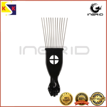 Afro Comb Metal Pick Comb Afro Braid Pick Hairdressing Detangle Wig Braid Hair Styling Comb Styling Tool