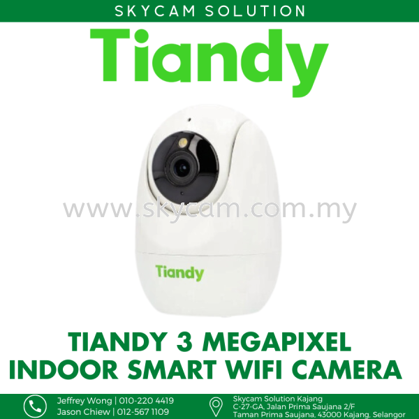 3MP Indoor Smart Wifi Camera Tiandy Products  Wired Network CCTV System CCTV System Selangor, Kajang, Kuala Lumpur (KL), Malaysia Installation, Supplier, Supply, Supplies | SKYCAM SOLUTION