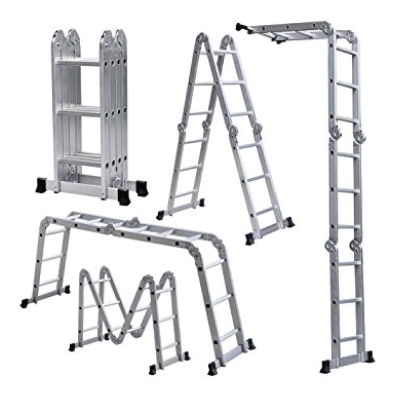 Heavy-Duty Multi-Purpose Aluminum Ladder (3.7-6.7M)(12 - 24 Steps] - 00326T/ 00326W/ 00326X/ 00326Y 