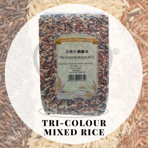 Tri-Colour Mixed Rice 三色红黑糙米 (Carelife) 1kg