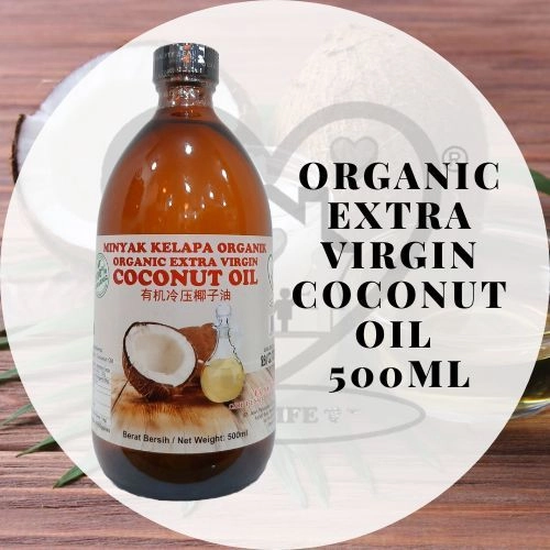 Organic Extra Virgin Coconut Oil 有机冷压椰子油 (Carelife) 500ml