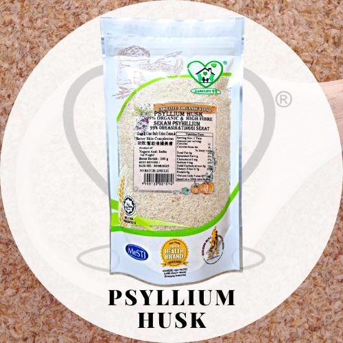 Psyllium Husk 天然车前子外壳 (Carelife) 100g