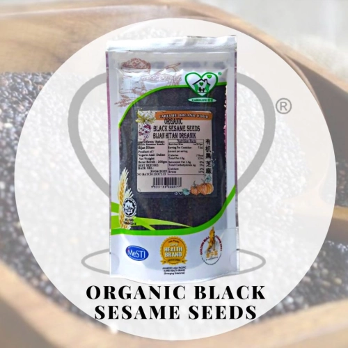 Organic Black Sesame Seeds 有机黑芝麻 (Carelife) 200g