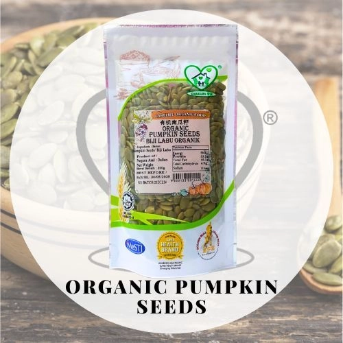 Organic Pumpkin Seeds 有机南瓜籽 (Carelife) 200g