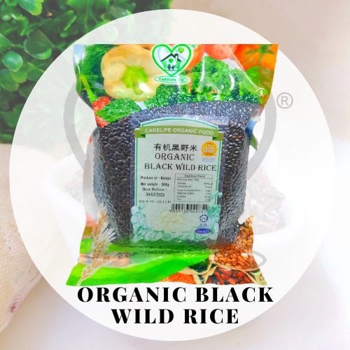 Organic Black Wild Rice 有机黑野米 (Carelife) 500g