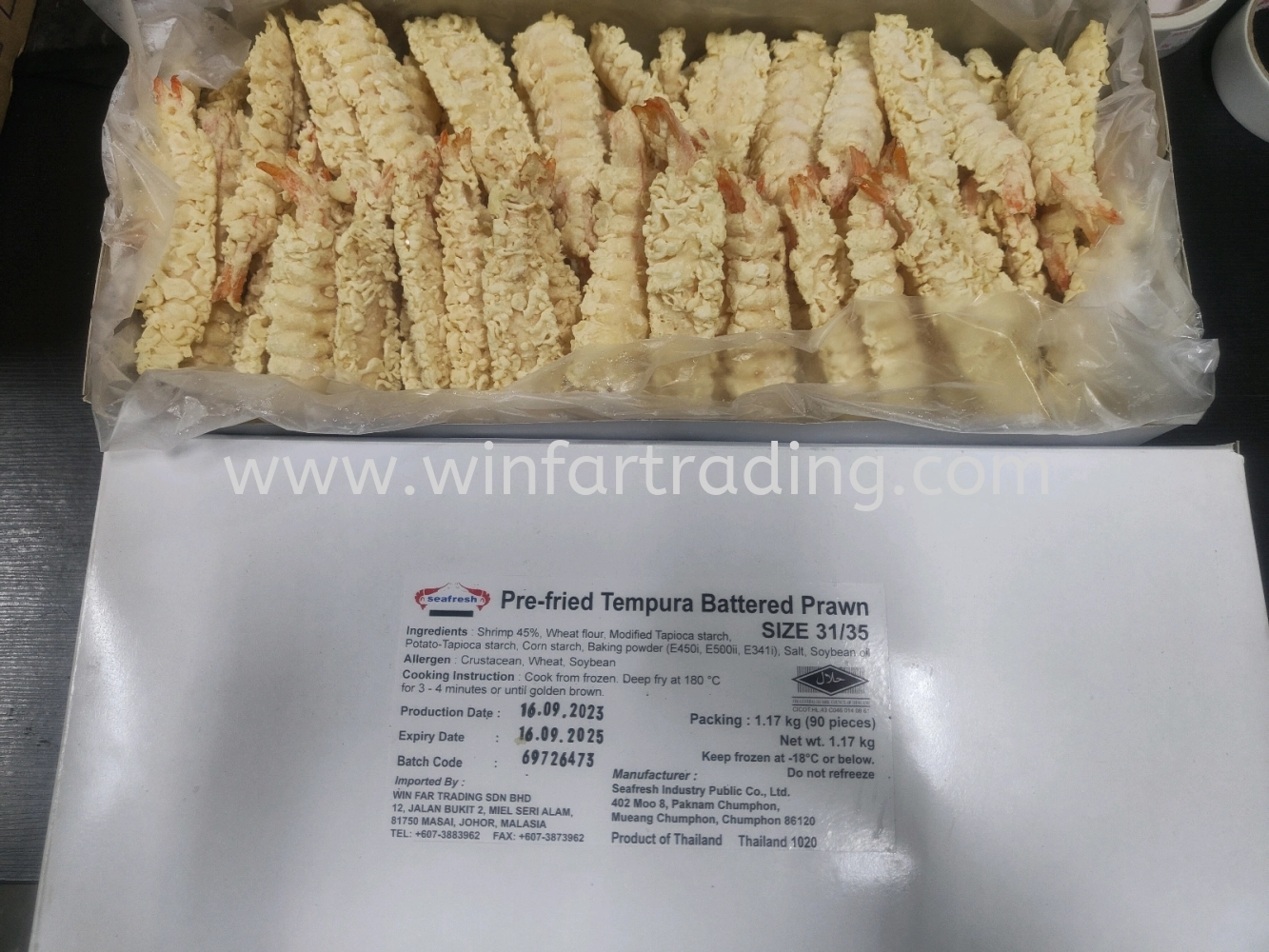 HALAL MINI TEMPURA EBI 1.17KG 90PES