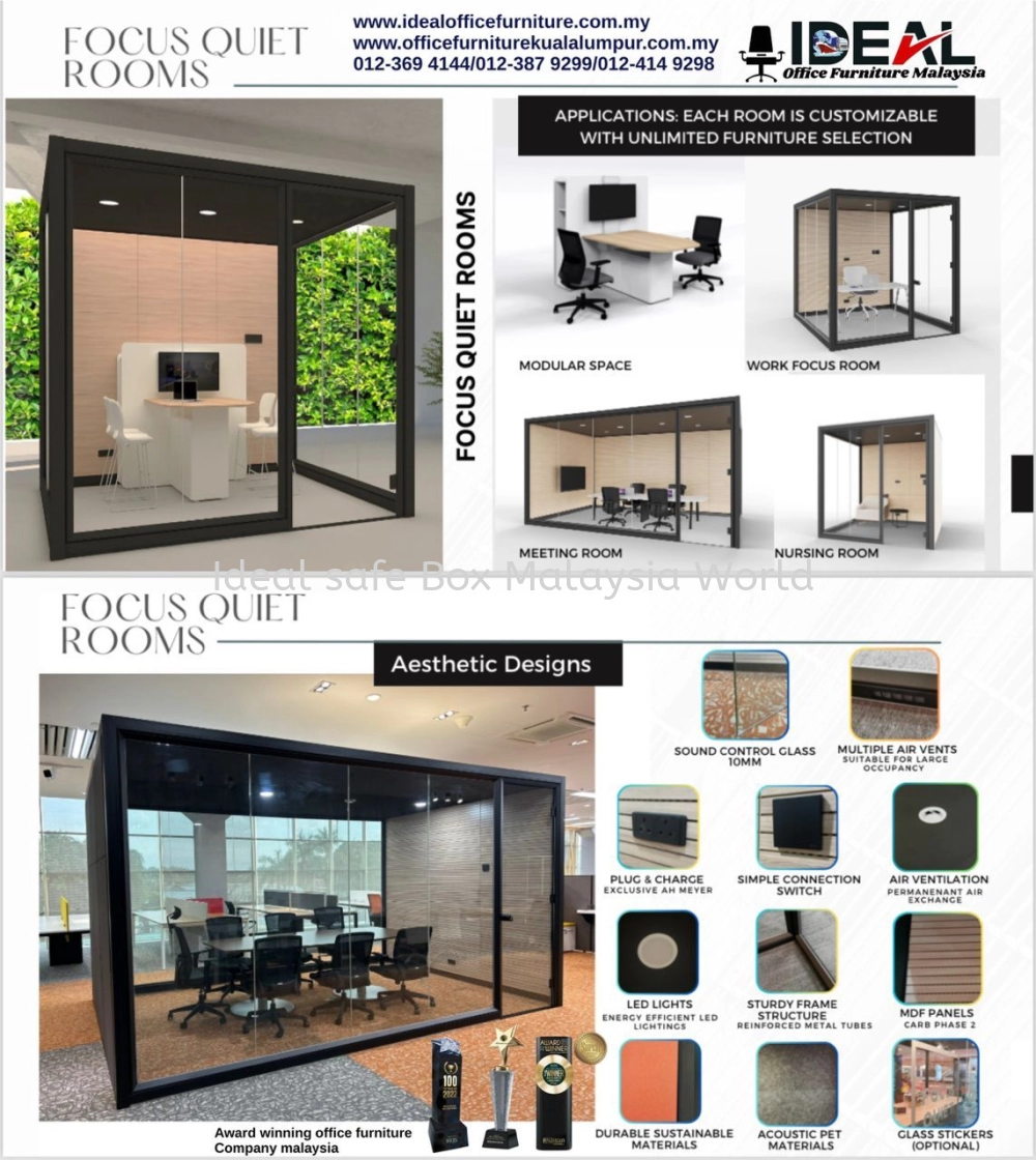 Office Phone Pod & Private Meeting Pods / Phone Booths Discussion Pod / Instapod Malaysia