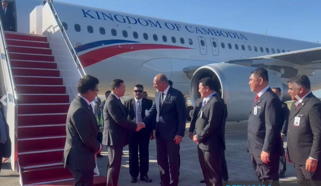Cambodian prime minister arrives for one-day visit to Malaysia