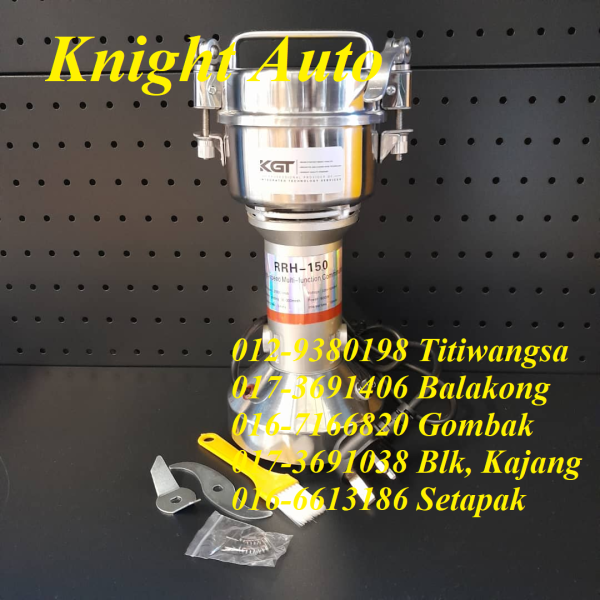 RRH150 150G 430 Stainless Steel Powder Grinder Dry Food/Herbs/Coffee Bean/Grains/Medicine ID33503 ID34219 Coffee Equipment / Grinder Food Machine & Kitchen Ware Selangor, Malaysia, Kuala Lumpur (KL), Seri Kembangan, Setapak, Kajang Supplier, Suppliers, Supply, Supplies | Knight Auto Sdn Bhd