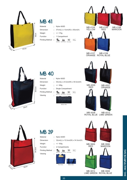 Multipurpose Bag Multipurpose Bag Bag Premium Gift Johor Bahru (JB), Malaysia, Kuala Lumpur (KL), Selangor, Singapore Supplier, Suppliers, Supply, Supplies | M Sport Apparel