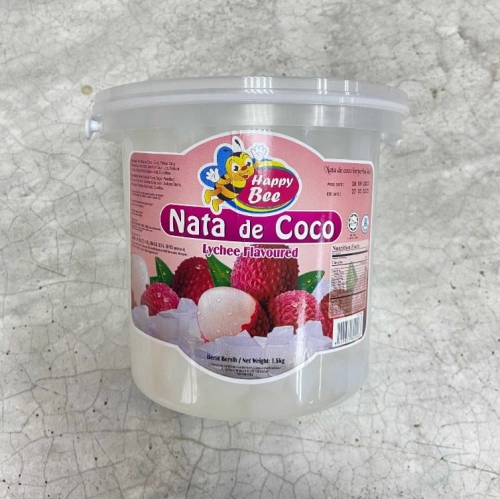 Happy Bee Nata De Coco Lychee Flavoured 1.5kg