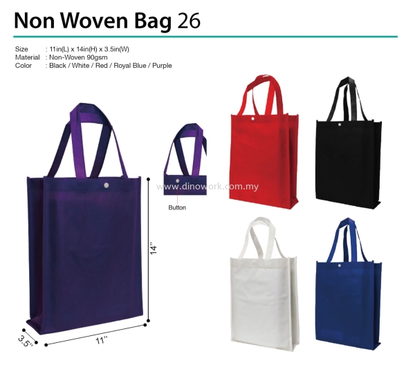 Non Woven Bag 26 Non Woven Bag Bag Series Johor Bahru (JB), Malaysia Supplier, Wholesaler, Importer, Supply | DINO WORK SDN BHD