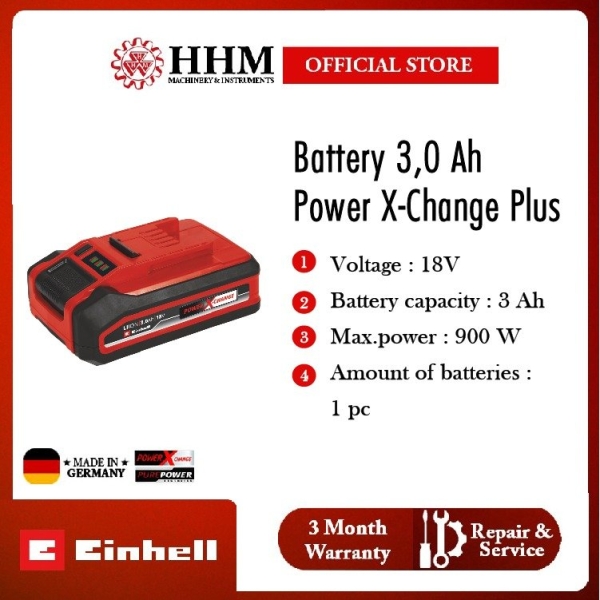 ( PRE-ORDER 1 WKS ) EINHELL 18V 3.0Ah PXC Plus Battery Cordless Kuala Lumpur (KL), Malaysia, Selangor, PJ Supplier, Suppliers, Supply, Supplies | HHM Machinery & Instruments Sdn Bhd