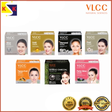 [NEW] VLCC Facial Kit 60g Single Use 6 Steps (GOLD/SILVER/DIAMOND/ANTI-TAN/PEARL)