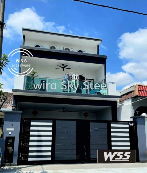 09 Simple Series Aluminium Trackless Folding Gate Selangor, Malaysia, Kuala Lumpur (KL), Semenyih Supplier, Suppliers, Supply, Supplies | Wira Sky Steel Sdn Bhd