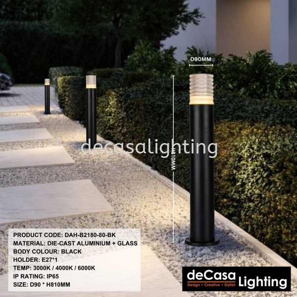 OUTDOOR GARDEN BOLLARD LIGHT (B2180) Outdoor Garden Bollard  OUTDOOR LIGHT Selangor, Kuala Lumpur (KL), Puchong, Malaysia Supplier, Suppliers, Supply, Supplies | Decasa Lighting Sdn Bhd