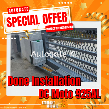 9 March 2024 AutoGate Offer Promo Auto Gate Model: DC Moto 925AL Skudai, Taman Universiti, Mutiara Rini, Taman Skudai Baru, Taman Nusa BestariTaman Ungku Tun Aminah, 