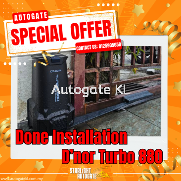 14 March 2024 AutoGate Offer Promo Ramadan Auto Gate, Model: D'nor Turbo 880 Shah Alam, Taman Sri Muda, Taman Bunga Negara, Kota Kemuning, Seksyen 13,  Seksyen 14,  section 17, Section 24