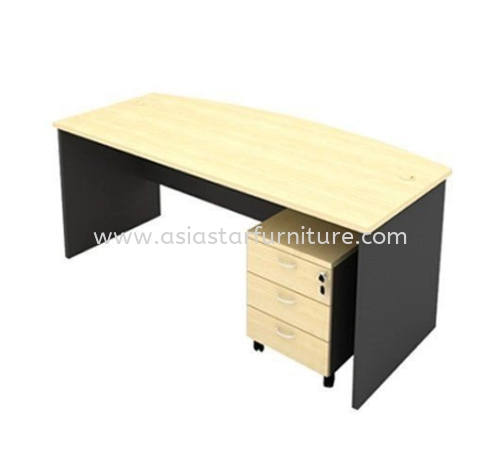 GENERAL 6 FEET D-SHAPE WRITING OFFICE TABLE WITH DRAWER