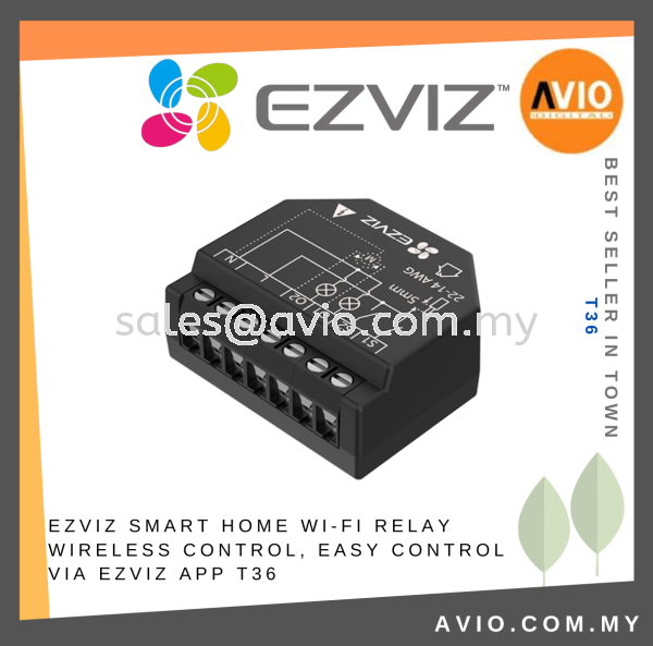 EZVIZ Smart Home Wi-Fi Relay Wireless Control, Easy Control via EZVIZ App T36 EZVIZ Johor Bahru (JB), Kempas, Johor Jaya Supplier, Suppliers, Supply, Supplies | Avio Digital