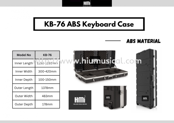 KB-78 ABS Keyboard Case Keyboard Bag Keyboard & Piano Johor Bahru JB Malaysia Supply Supplier, Services & Repair | HMI Audio Visual Sdn Bhd