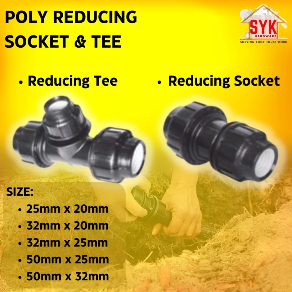 SYK Poly Male Threaded Adaptor 50mmx11/2 Inch Poly Pipe Connector Part ...