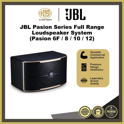 JBL Pasion Series Karaoke Speaker Paison 6F" / 8" / 10" / 12" Premium Sound Quality, Sleek Design, Commercial-grade