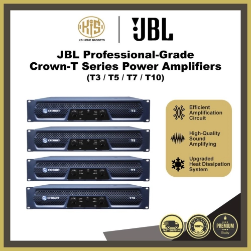 JBL CROWN T3 T5 T7 T10 T Series Professional Grade Commercial Audio Amplifiers