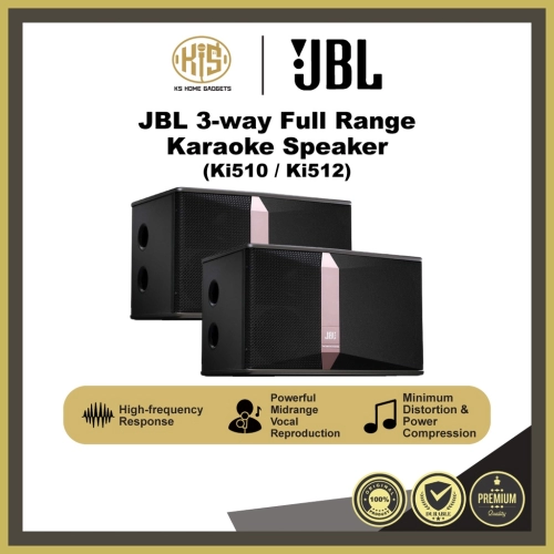 JBL Ki Series Karaoke Speaker Ki510 Ki512 3 Way Full Range Loudspeaker