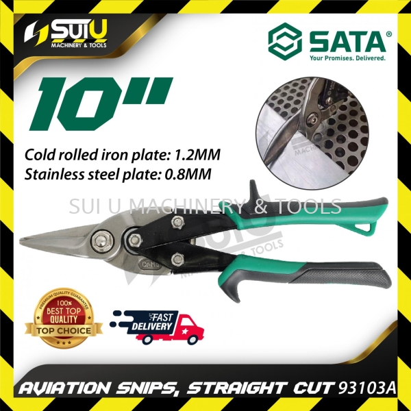 SATA 93103A 10" Aviation Snips (Straight Cut)" Pliers , Crimping Tool , Snips , Cutter , File Hand Tool Kuala Lumpur (KL), Malaysia, Selangor, Setapak Supplier, Suppliers, Supply, Supplies | Sui U Machinery & Tools (M) Sdn Bhd