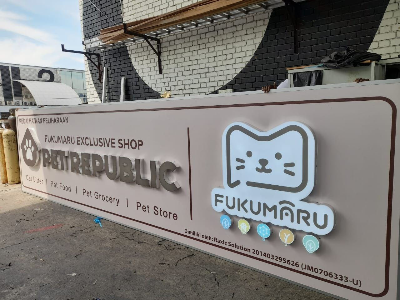 3D LED FRONTLIT BOX UP LETTERING SIGNBOARD AT TAMING JAYA, BALAKONG