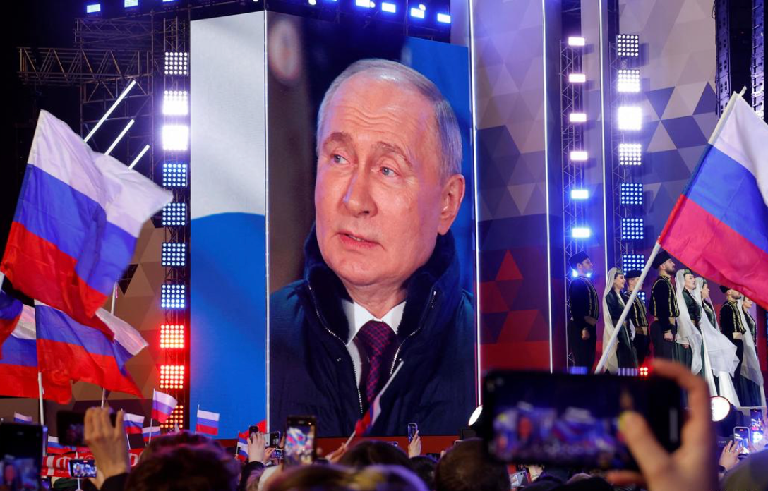 Putin wins Russian presidential election with 87.28% of the vote: Commission