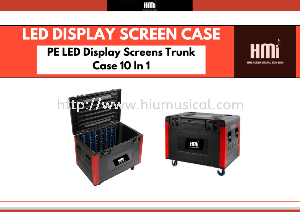 PE LED Display Screens Trunk Case 10 In 1 Rack with Wheels Rack Case & Accessories Accessories Johor Bahru JB Malaysia Supply Supplier, Services & Repair | HMI Audio Visual Sdn Bhd