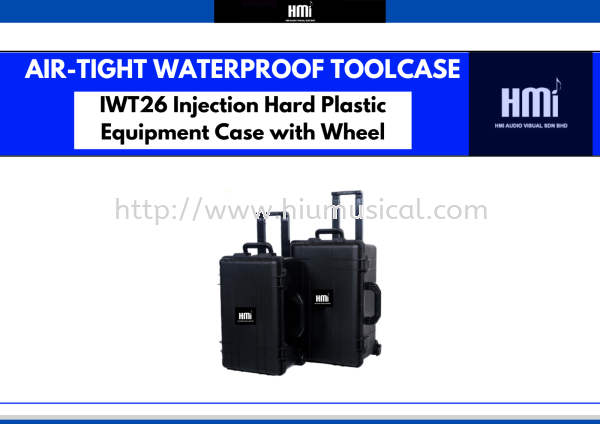 IWT26 Injection Hard Plastic Equipment Case with Wheel Rack with Wheels Rack Case & Accessories Accessories Johor Bahru JB Malaysia Supply Supplier, Services & Repair | HMI Audio Visual Sdn Bhd