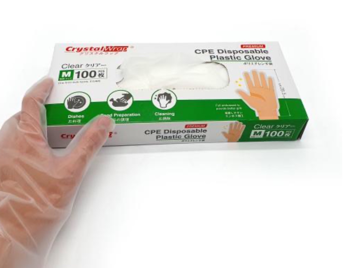 Crystalwrap glove cpe (M)