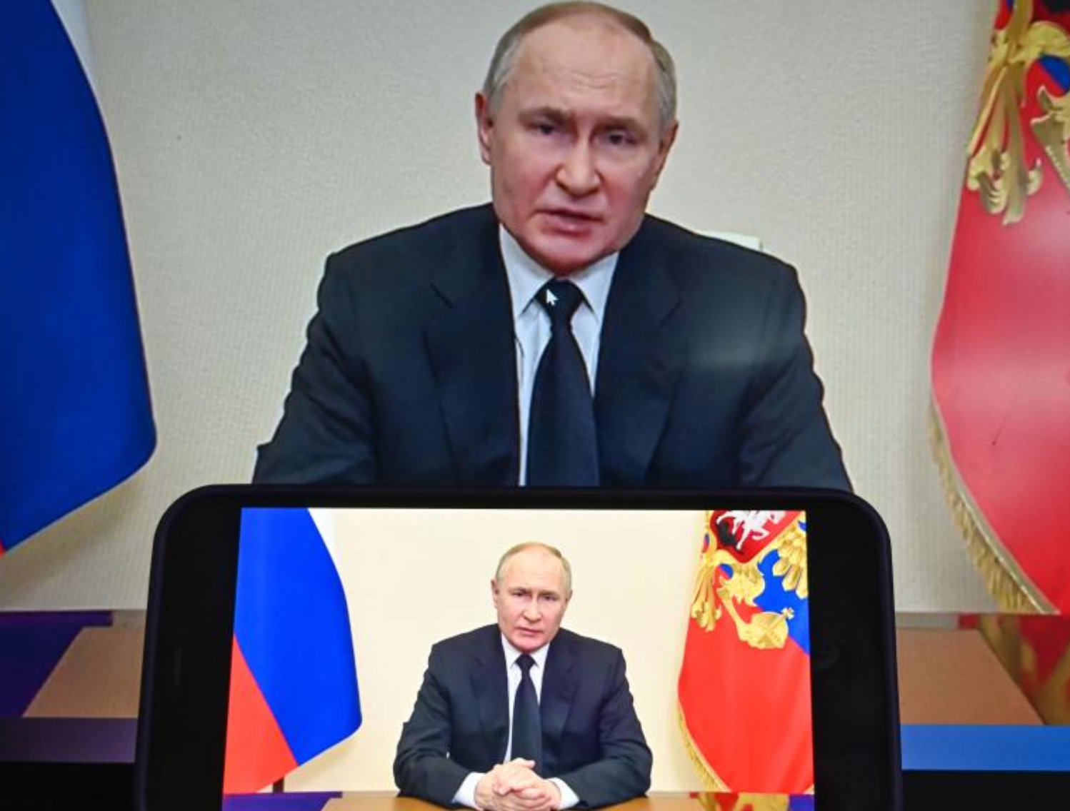Putin says four gunmen in Moscow terrorist attack arrested