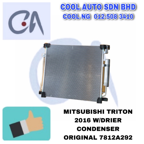 🔥READY STOCK 🔥 MITSUBISHI TRITON 2016 W/DRIER CONDENSER ORIGINAL 7812A292 - Cool Auto Aircond Sdn. Bhd.