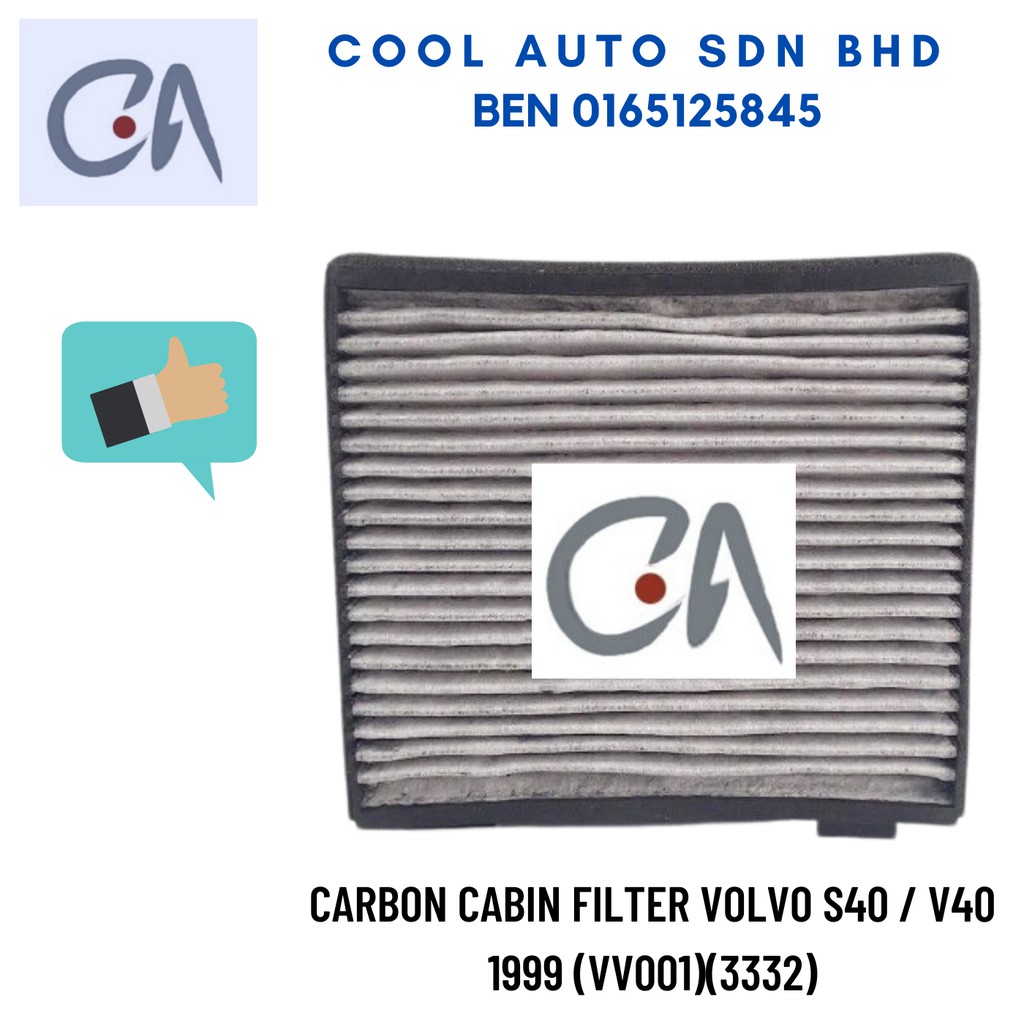 🔥READY STOCK 🔥CARBON CABIN FILTER VOLVO S40 / V40 1999 (VV001)(3332)