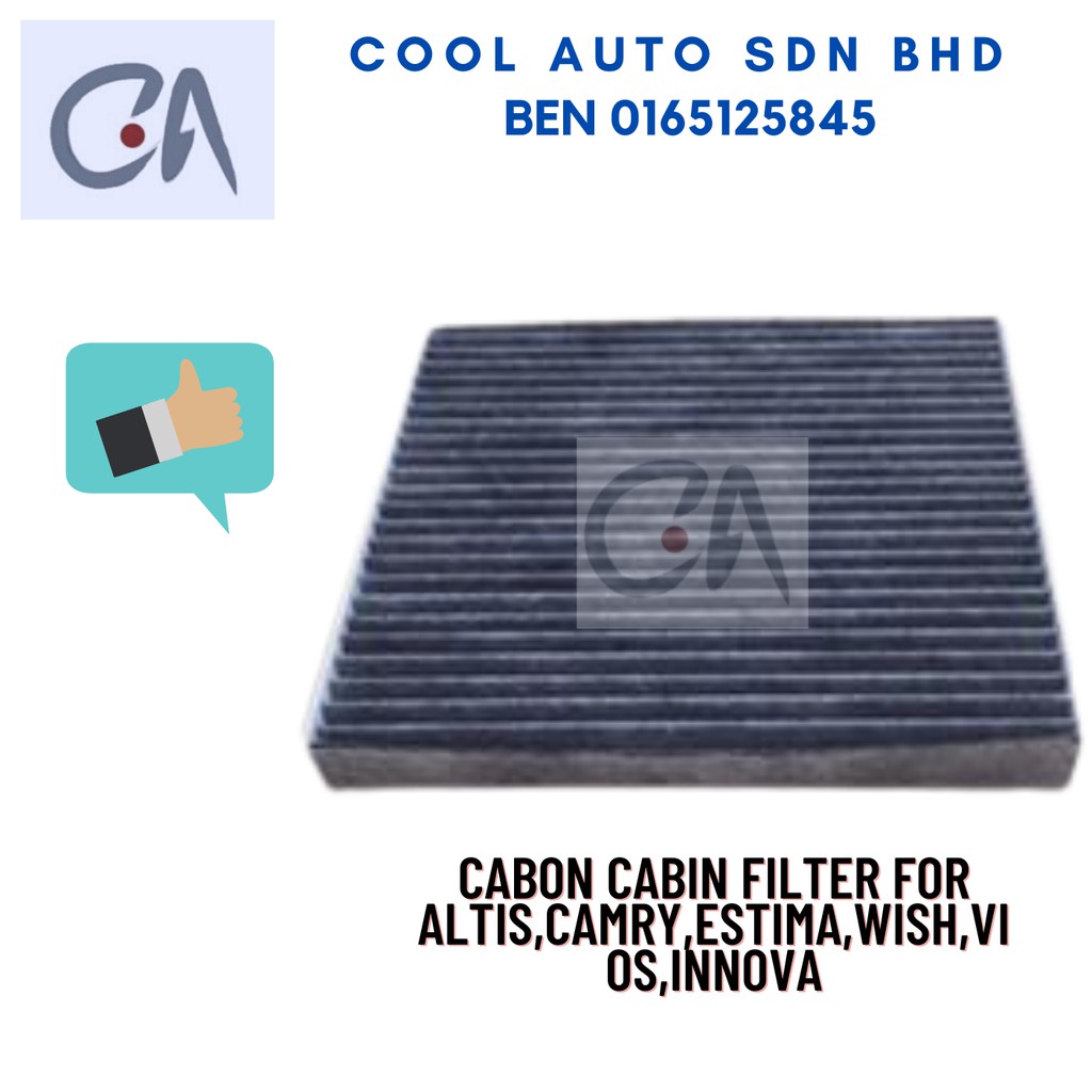 🔥READY STOCK 🔥CABON CABIN FILTER FOR ALTIS,CAMRY,ESTIMA,WISH,VIOS,INNOVA