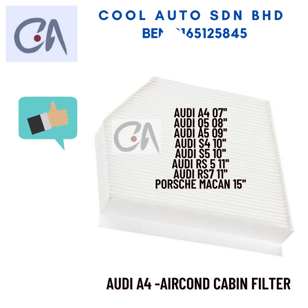 🔥READY STOCK 🔥AUDI A4 -AIRCOND CABIN FILTER