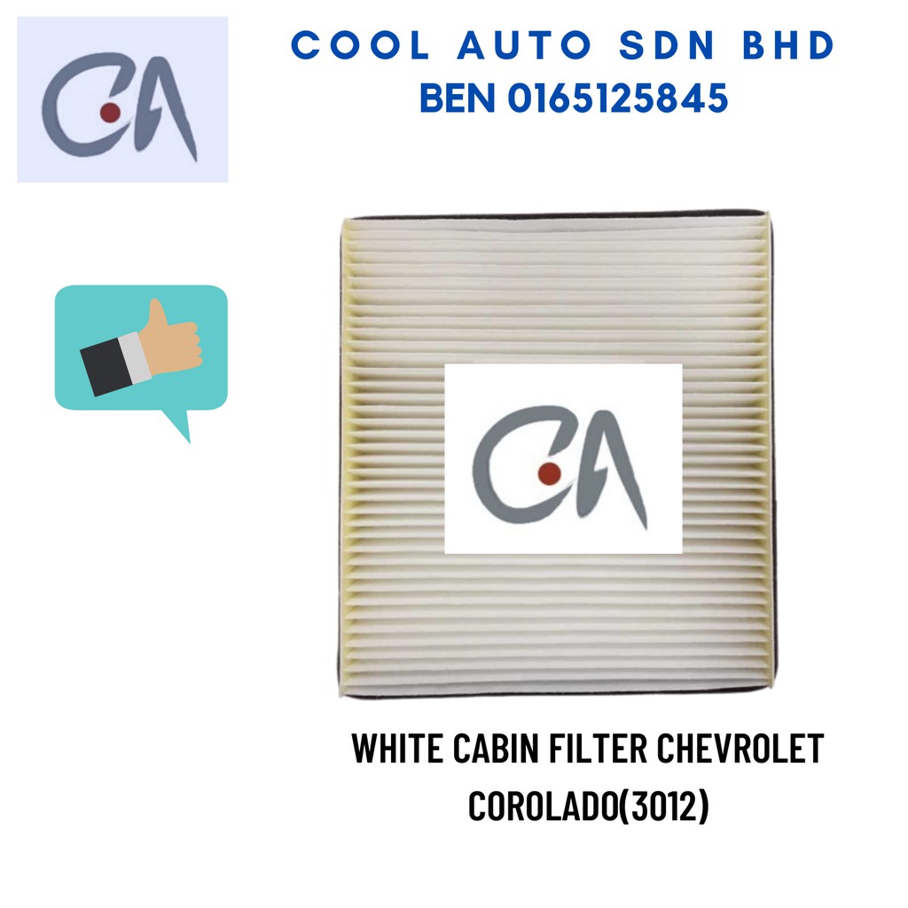 🔥READY STOCK 🔥WHITE CABIN FILTER CHEVROLET COROLADO(3012)