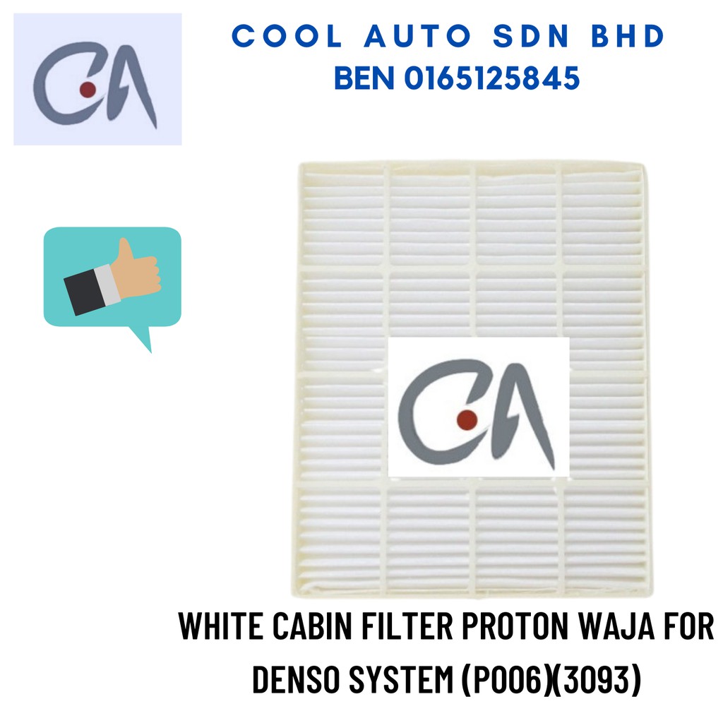 🔥READY STOCK 🔥WHITE CABIN FILTER PROTON WAJA FOR DENSO SYSTEM (P006)(3093)